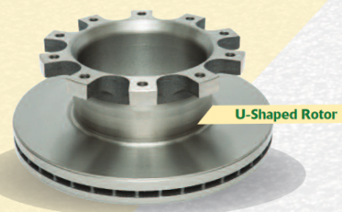 10020109 10-Hole Air Disc Rotor, Drive Axle, 16-7/8" Overall Diameter